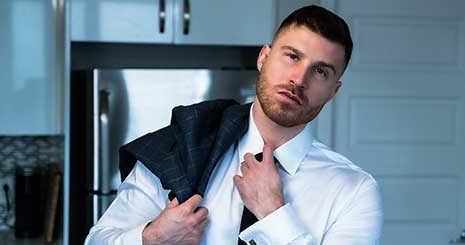 French-Canadian men are considered some of the sexiest in the world with their unique European flair and charming French accents. Come along for the ride for suited stud Ryan Ellis' solo performance exclusively on MENatPLAY.