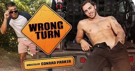 Horny Carter Woods spotted by Isaac Parker while jerking off in the back of his truck & gets busted touching himself. Luckily for Carter, Isaac was really interested in his cock. Watch what happens next.