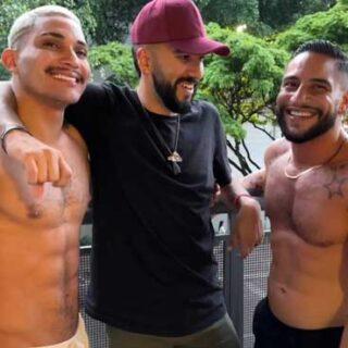 Brock Banks has finally made it to BRAZIL BABY! Juven flew out Brock Banks to take the BIGGEST DICKS IN THE WORLD! Juven met Brock Banks at the airport and told him that he needed to