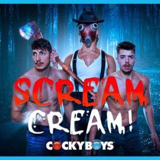 A CockyBoys Halloween tradition continues with a new erotic thriller SCREAM CREAM! featuring Exclusive Evan Knoxx, Michael Jackman in his site debut and perhaps an unseen voyeur?