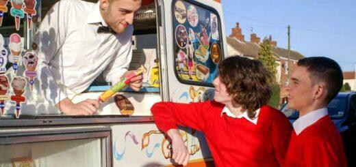 It's an extremely warm day and Aaron Aurora doesn't have any money for an ice cream to cool him down. Lucky for him, the ice cream man's more than happy to come to some sort of